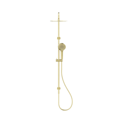 Round Twin Shower Brushed Gold