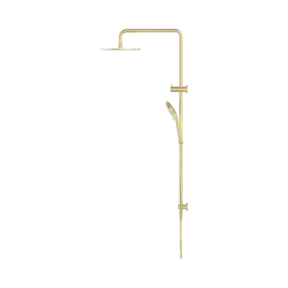 Round Twin Shower Brushed Gold