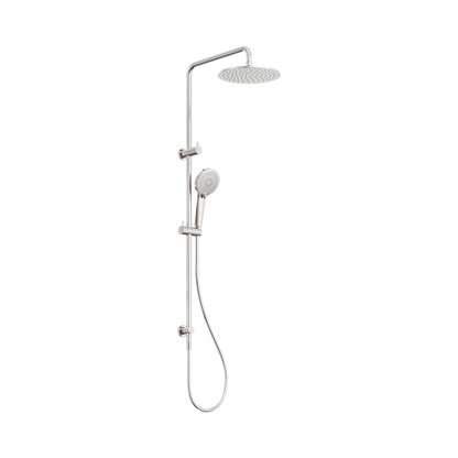 Round Twin Shower Brushed Nickel
