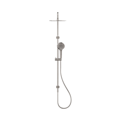 Round Twin Shower Brushed Nickel