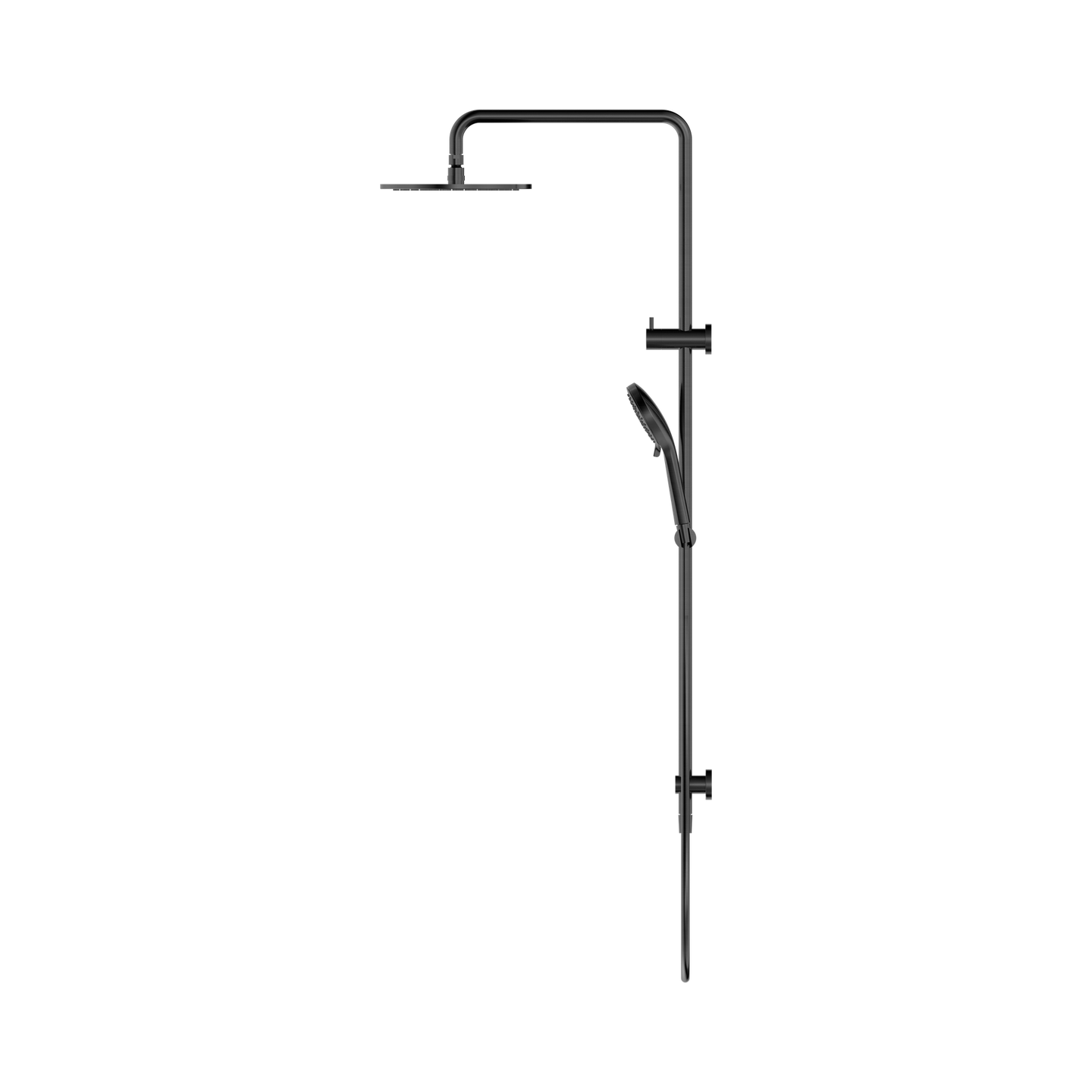 Round Twin Shower Gun Metal