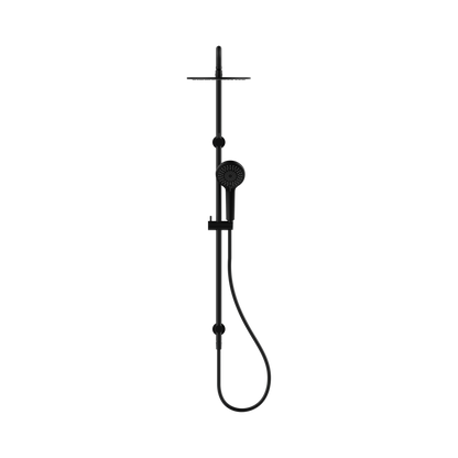 Round Twin Shower Matte Black