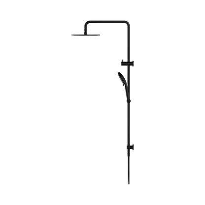 Round Twin Shower Matte Black