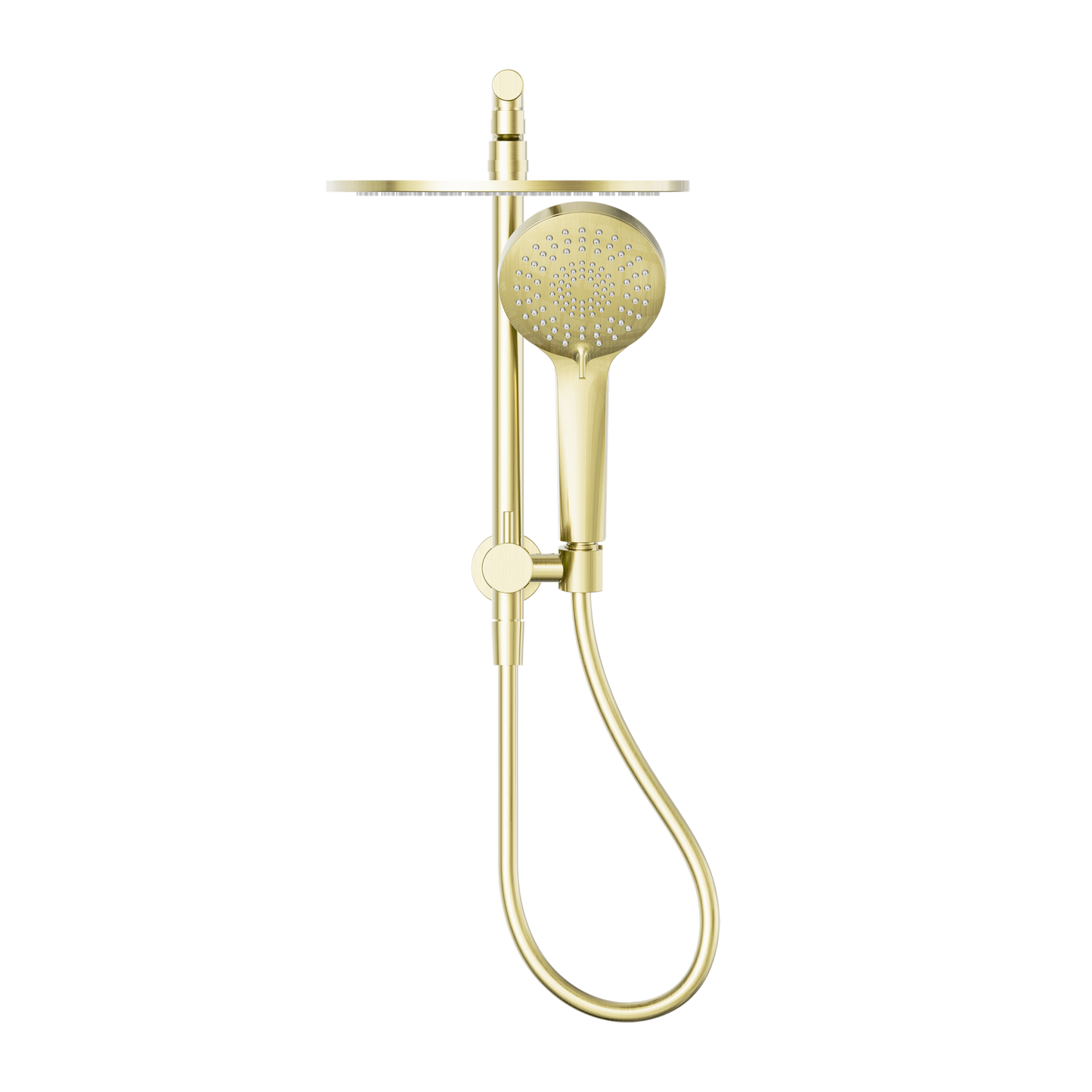 Mecca 2 In 1 Twin Shower Brushed Gold