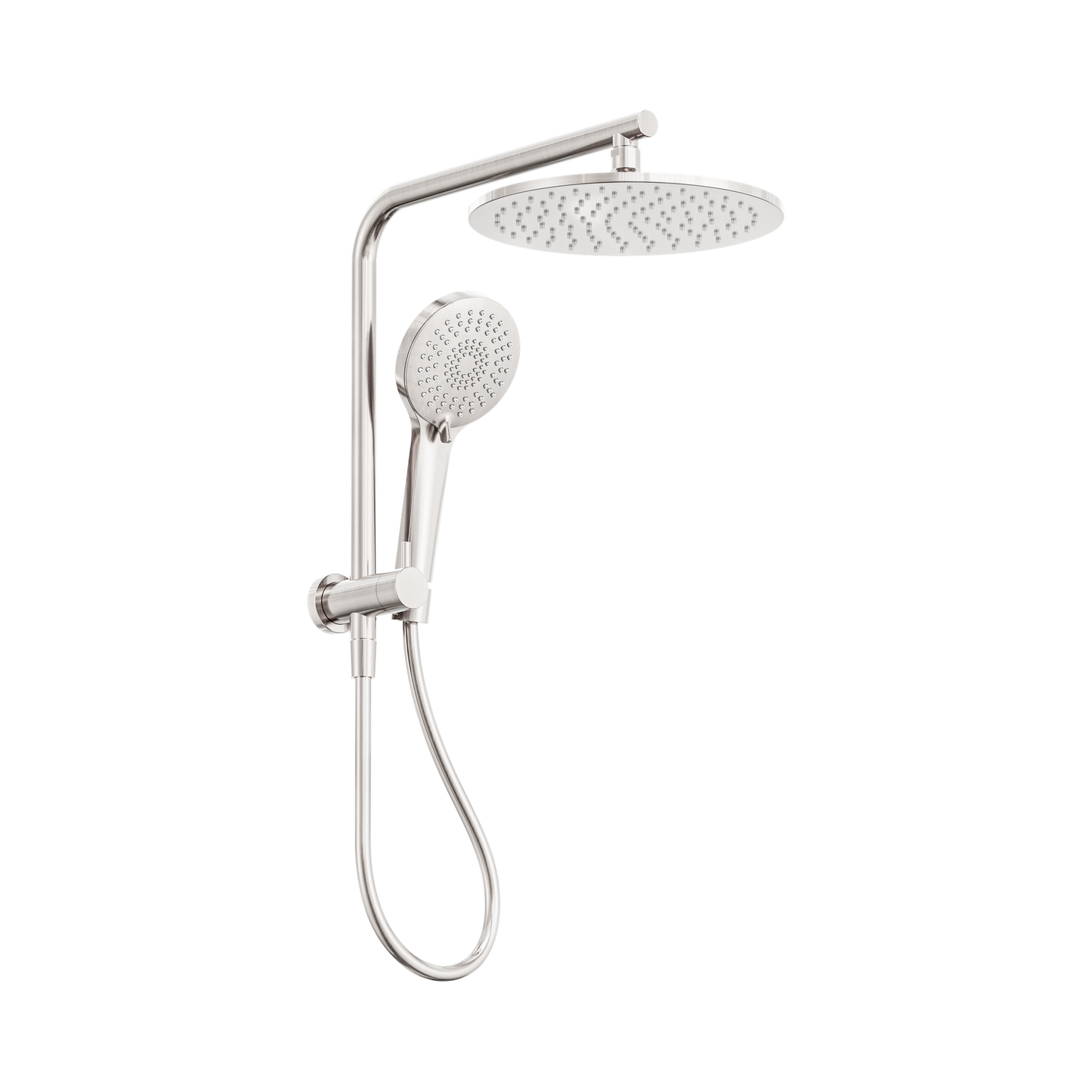 Mecca 2 In 1 Twin Shower Brushed Nickel