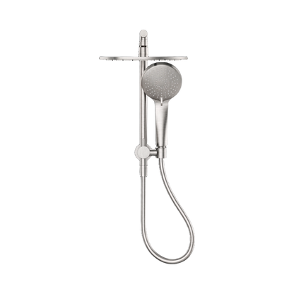 Mecca 2 In 1 Twin Shower Brushed Nickel