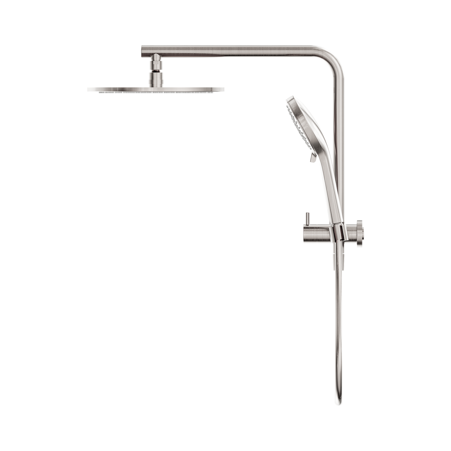 Mecca 2 In 1 Twin Shower Brushed Nickel
