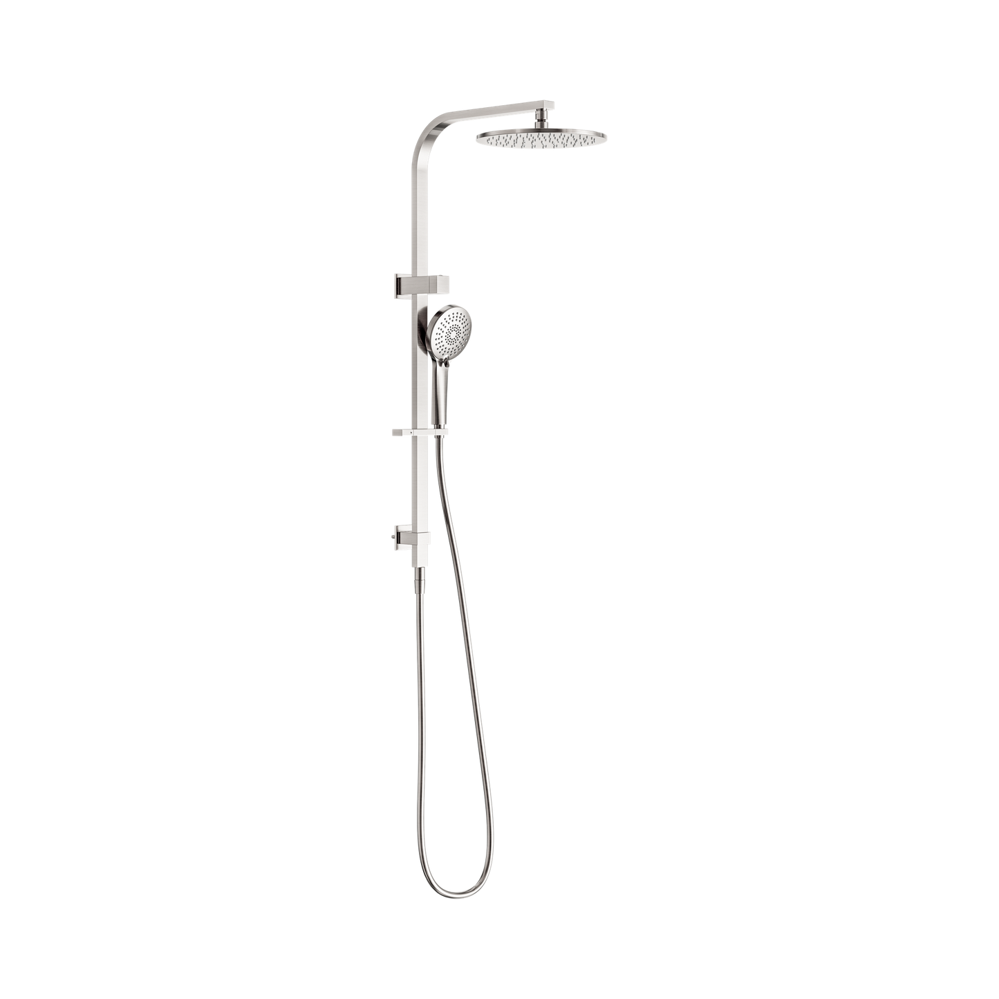 Bianca Twin Shower Brushed Nickel