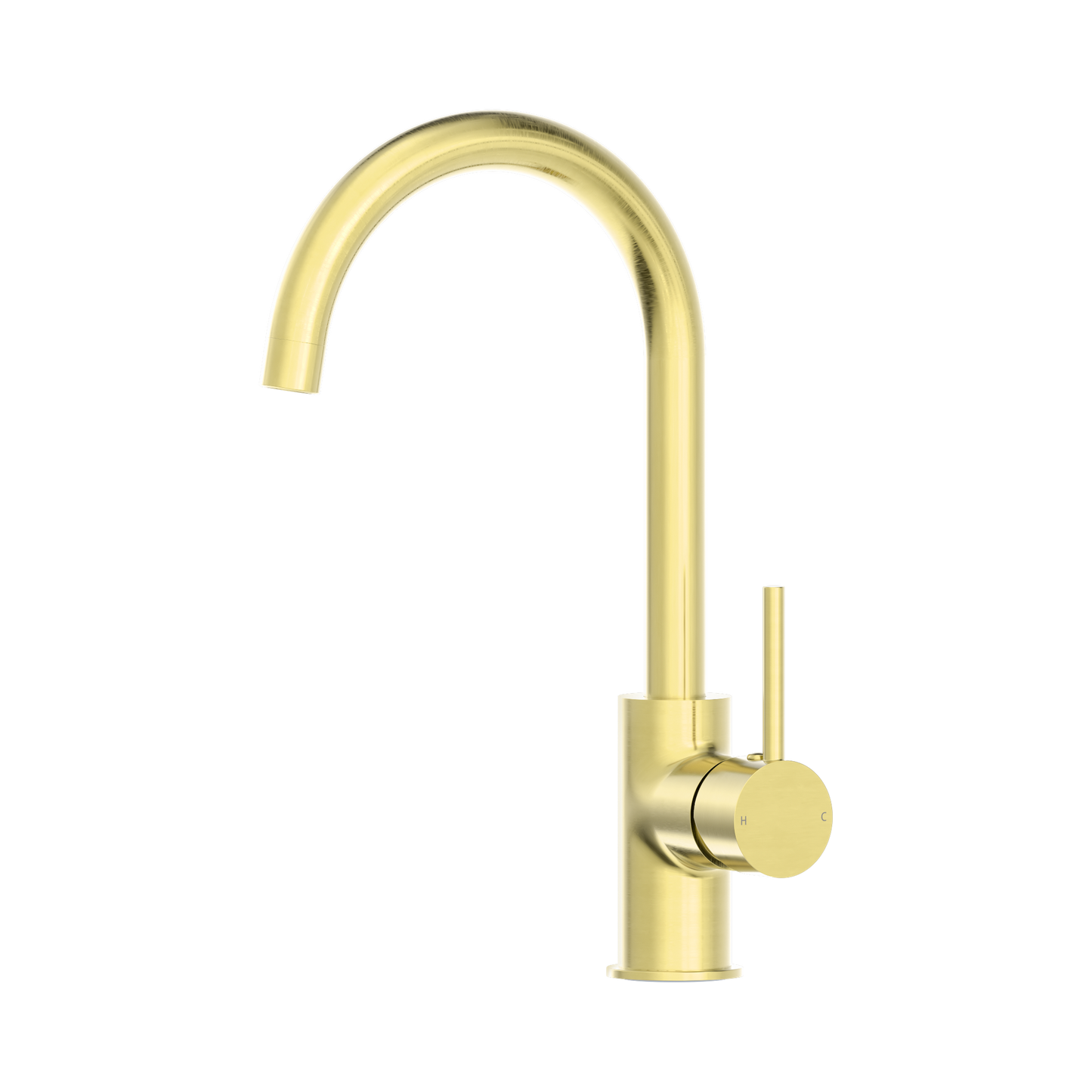 Dolce Kitchen Mixer Gooseneck Brushed Gold