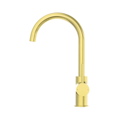 Dolce Kitchen Mixer Gooseneck Brushed Gold