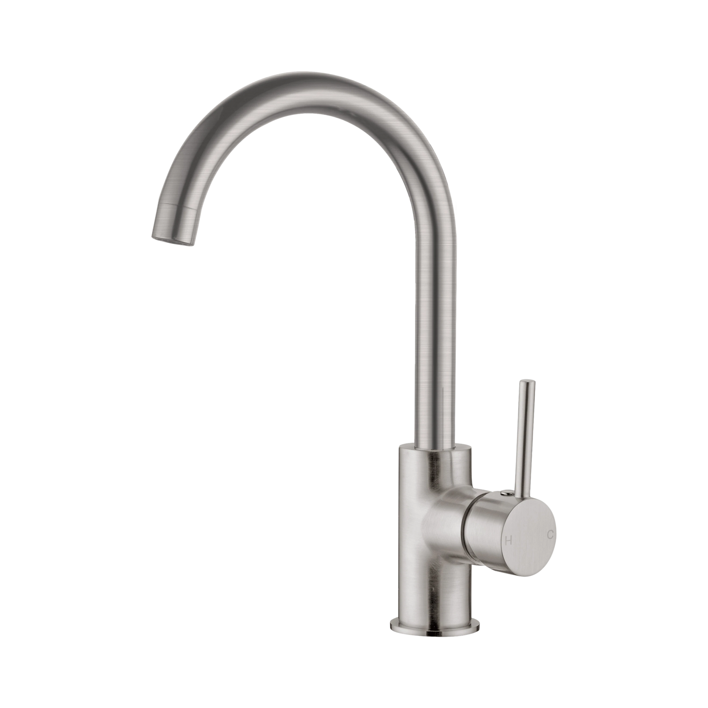 Dolce Kitchen Mixer Gooseneck Brushed Nickel