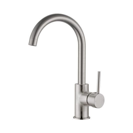 Dolce Kitchen Mixer Gooseneck Brushed Nickel