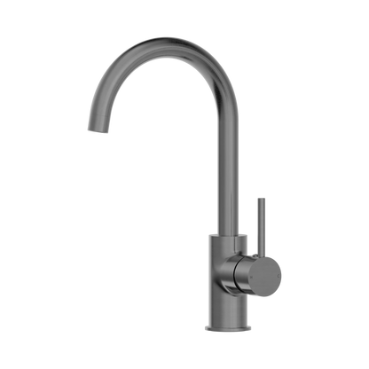 Dolce Kitchen Mixer Gooseneck Gun Metal