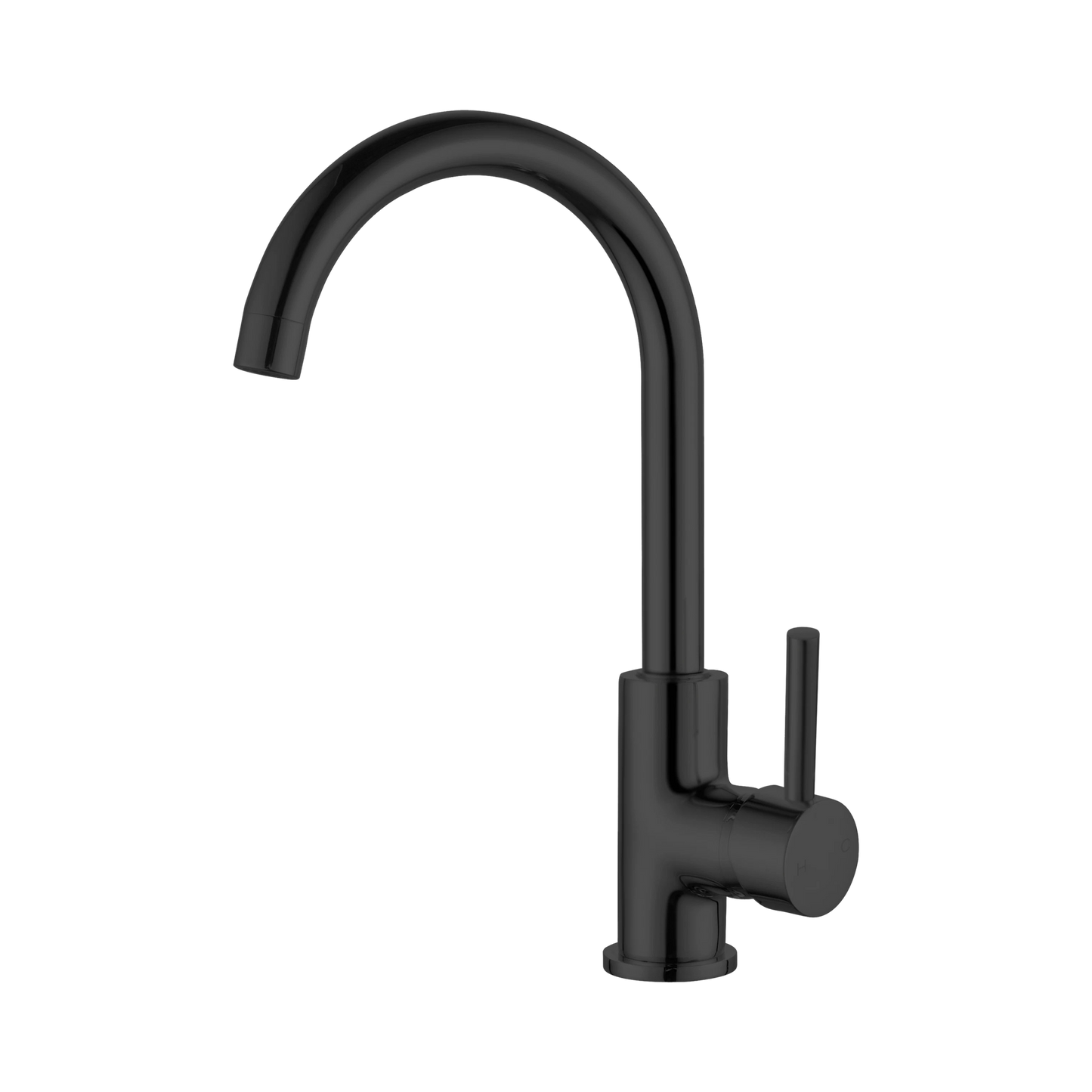 Dolce Kitchen Mixer Gooseneck Matte Black