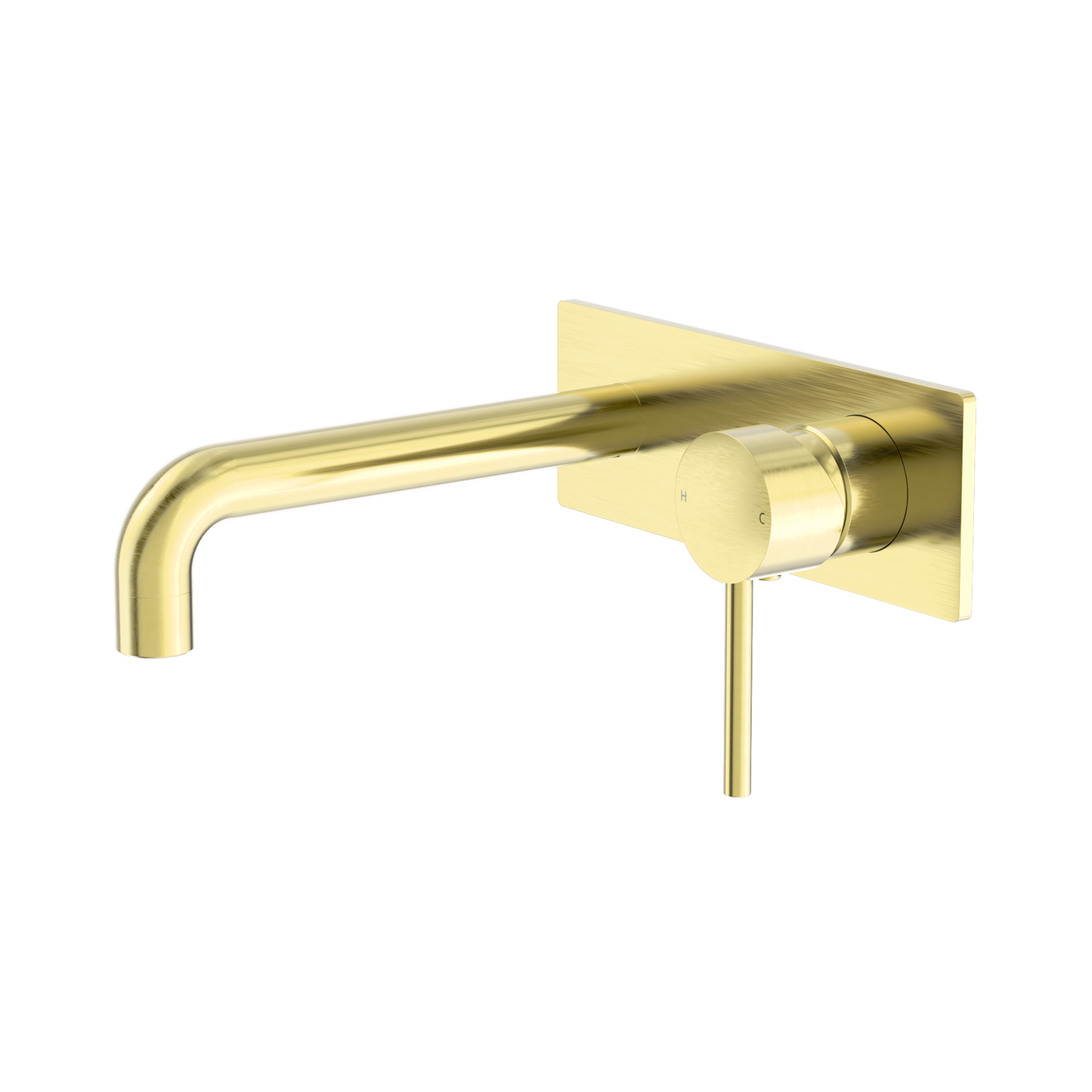 Dolce Wall Basin/Bath Mixer Brushed Gold