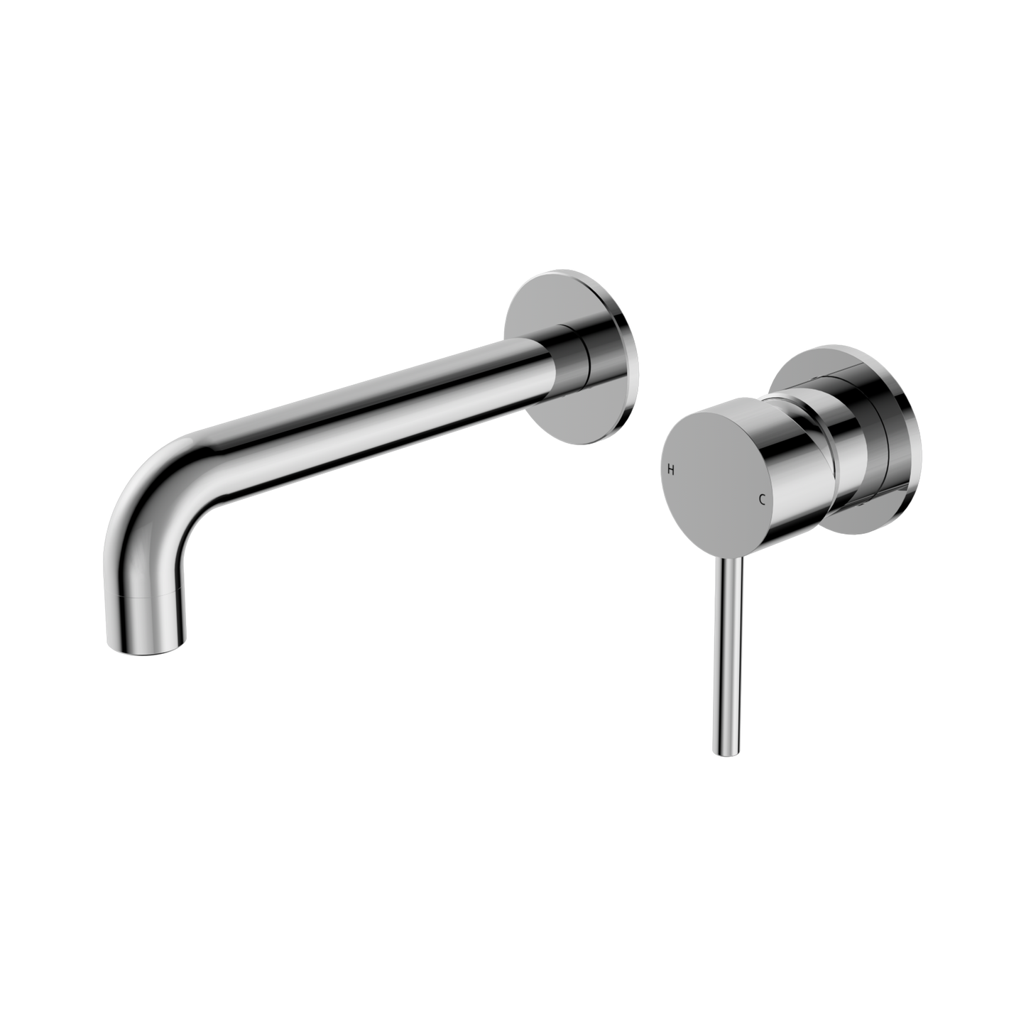 Dolce Wall Basin/Bath Mixer Separate Back Plate