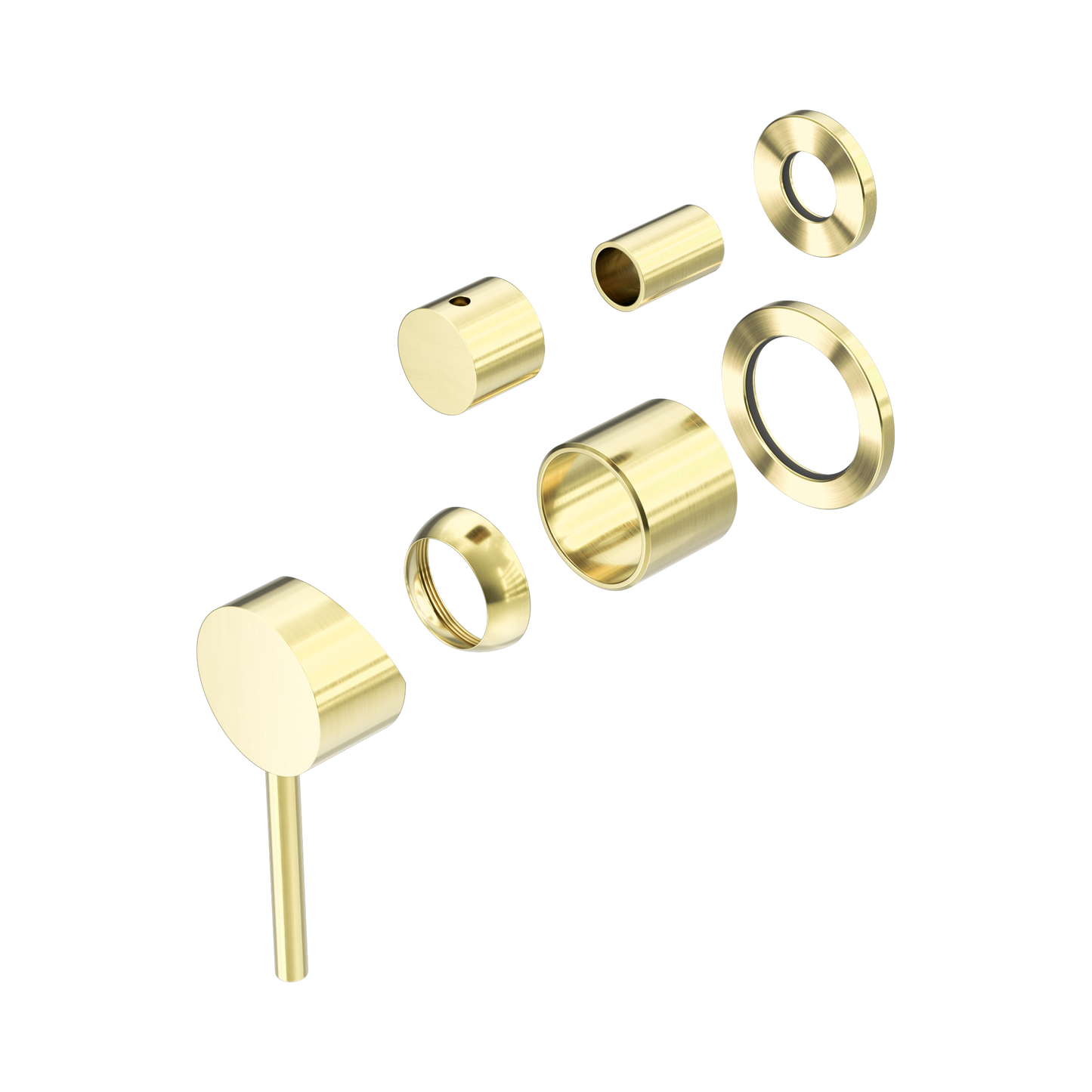 Dolce Shower Mixer With Diverter Separate Back Plate Trim Kits Only Brushed Gold