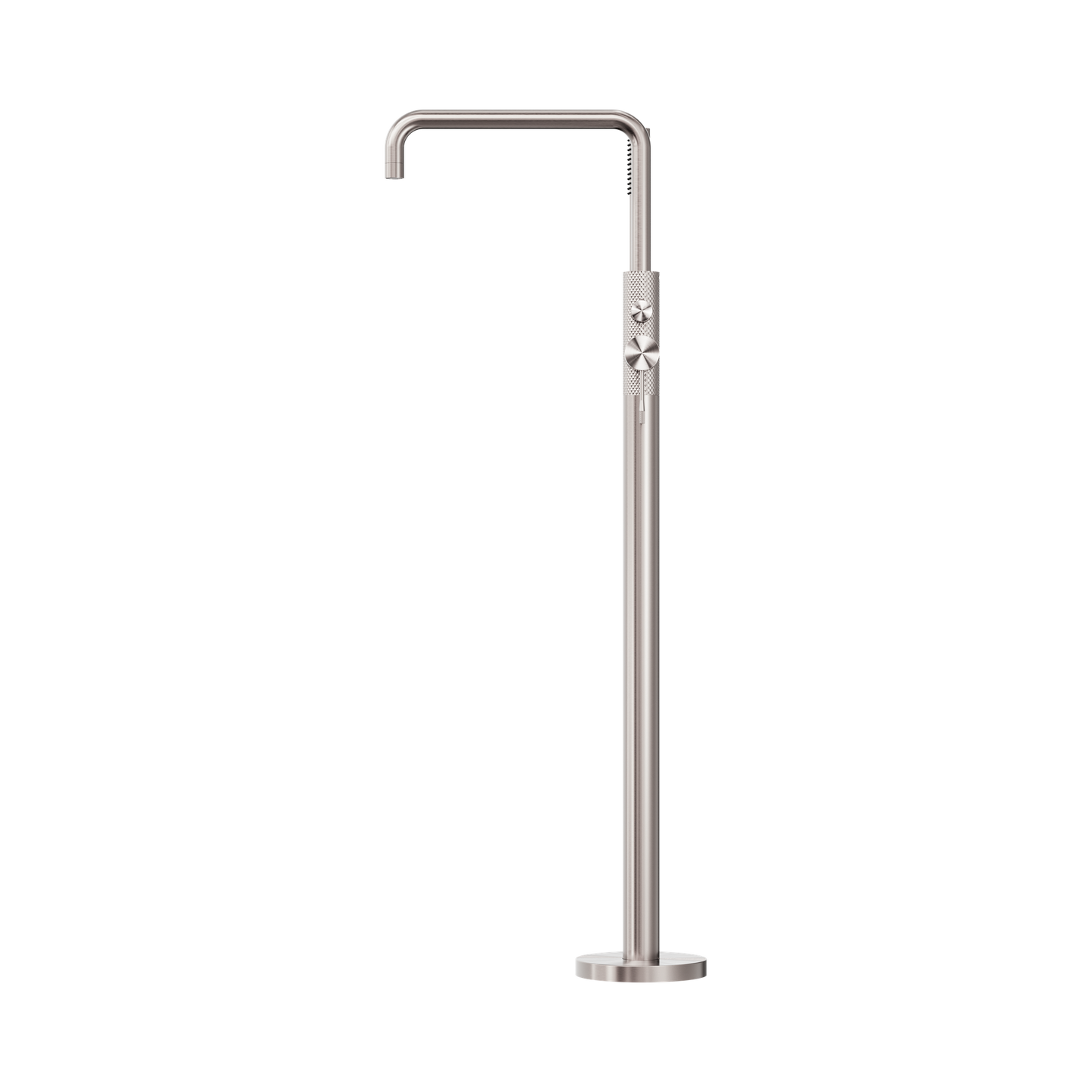 Opal Freestanding Bath Mixer With Hand Shower Brushed Nickel