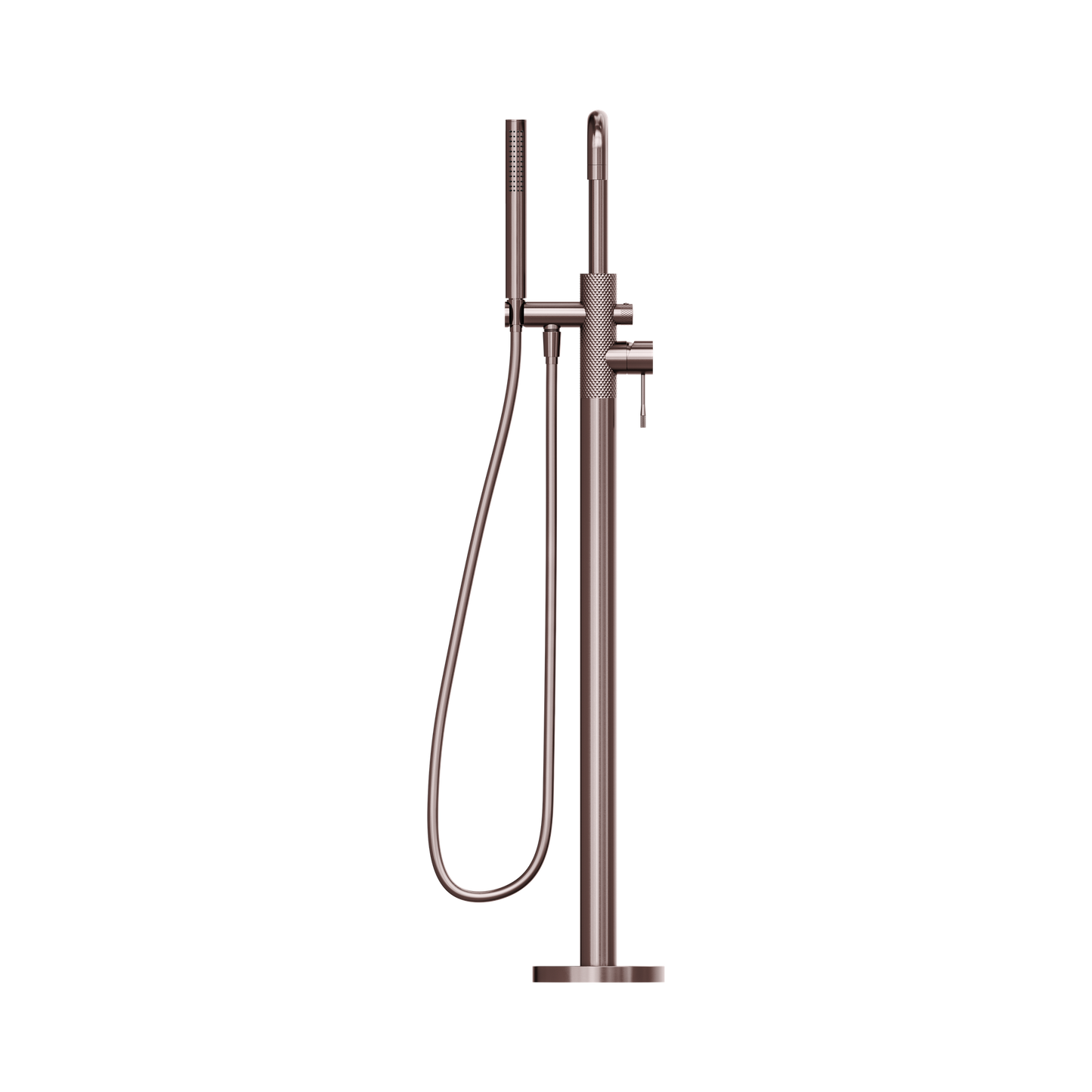 Opal Freestanding Bath Mixer With Hand Shower Brushed Bronze