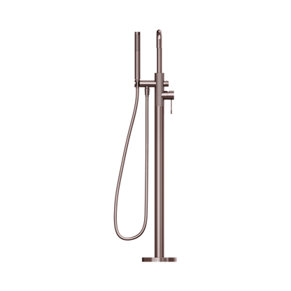 Opal Freestanding Bath Mixer With Hand Shower Brushed Bronze