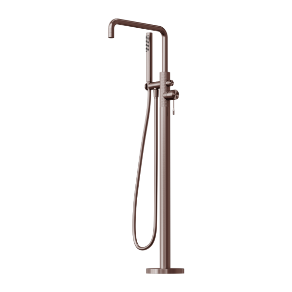 Nero Opal Freestanding Bath Mixer with Handshower