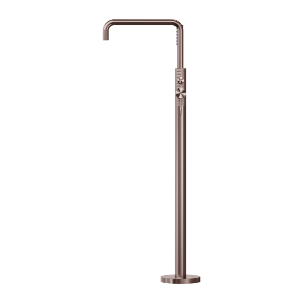Nero Opal Freestanding Bath Mixer with Handshower
