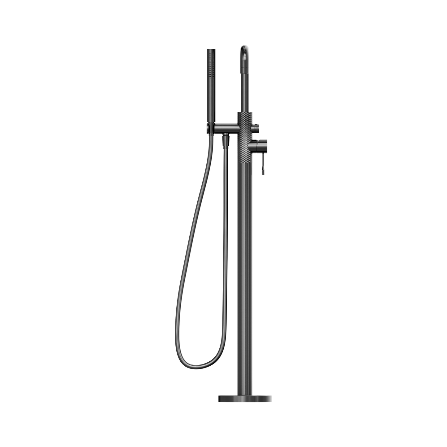Opal Freestanding Bath Mixer With Hand Shower Graphite