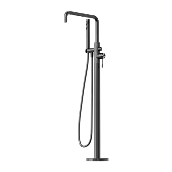Nero Opal Freestanding Bath Mixer with Handshower