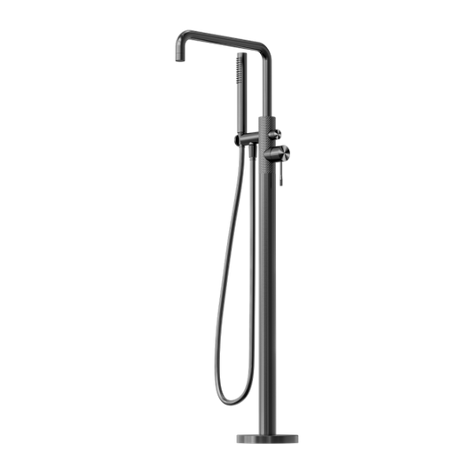 Nero Opal Freestanding Bath Mixer with Handshower