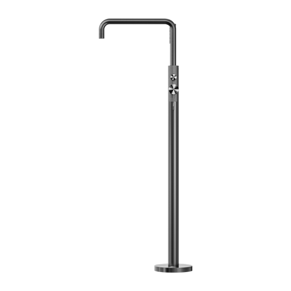 Nero Opal Freestanding Bath Mixer with Handshower