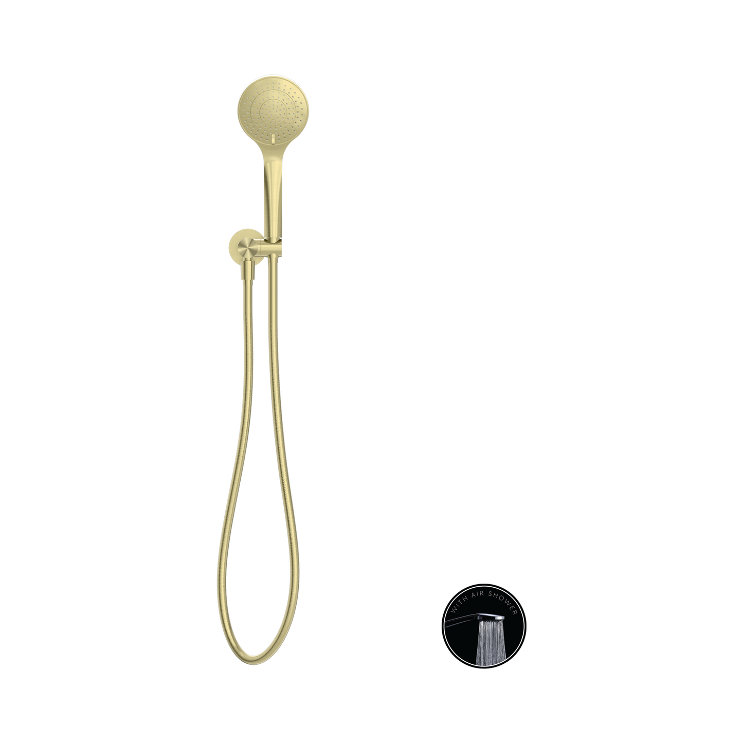Opal Shower On Bracket With Air Shower Brushed Gold