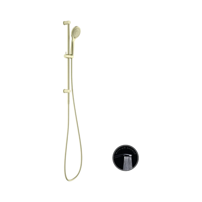 Opal Shower Rail With Air Shower Brushed Gold