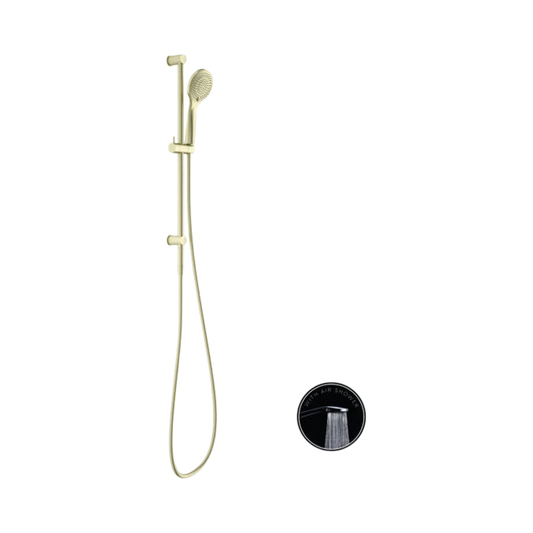 Opal Shower Rail With Air Shower Brushed Gold