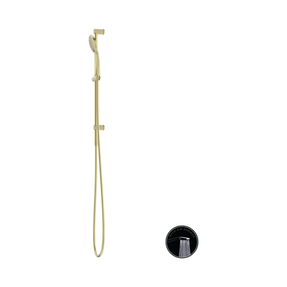 Opal Shower Rail With Air Shower Brushed Gold