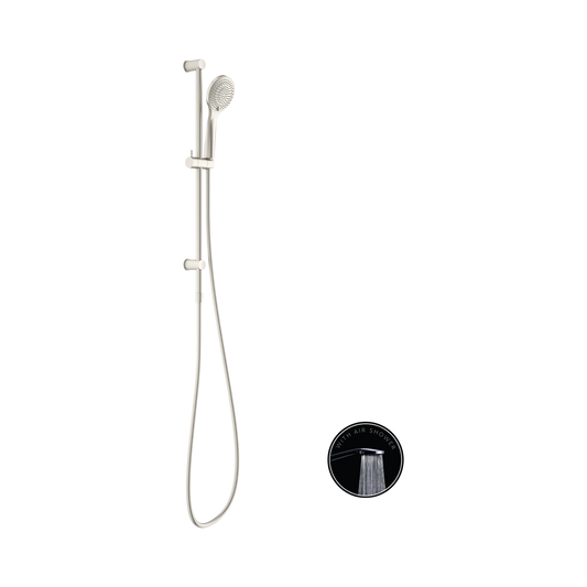 Opal Shower Rail With Air Shower Brushed Nickel