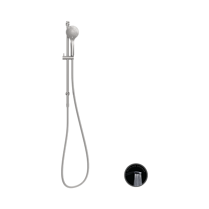 Opal Shower Rail With Air Shower Brushed Nickel