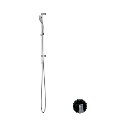 Opal Shower Rail With Air Shower Brushed Nickel