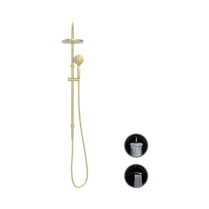 Opal Twin Shower With Air Shower Brushed Gold