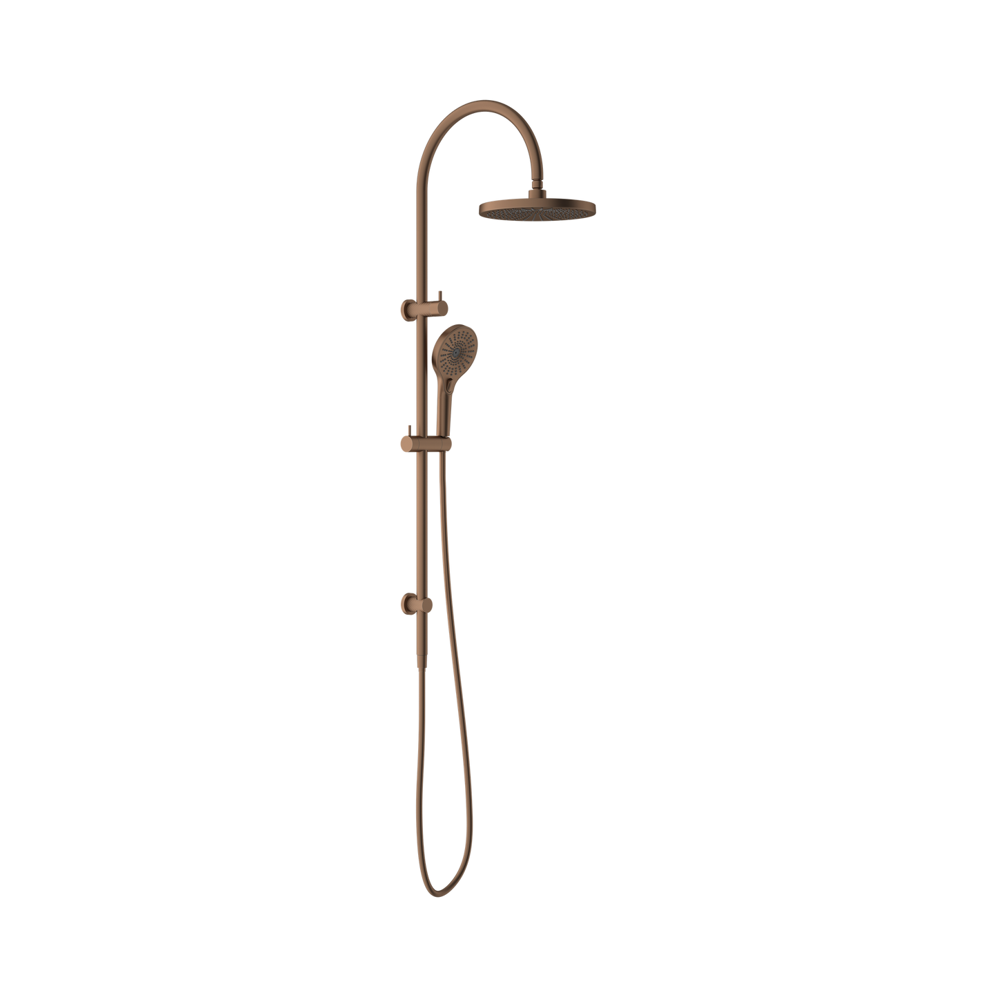 Opal Twin Shower Brushed Bronze