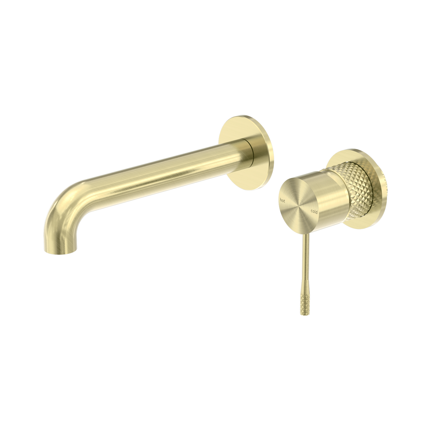 Opal Wall Basin/Bath Mixer Separate Back Plate 260mm Brushed Gold