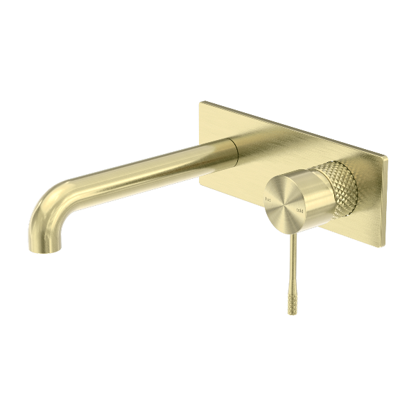 Nero Opal Wall Basin/Bath Mixer 260mm Brushed  NR251907A260BG