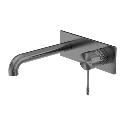 Nero Opal Wall Basin/Bath Mixer 260mm Graphite NR251907A260GR