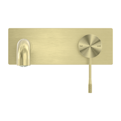 Nero Opal Wall Basin/Bath Mixer 160mm Brushed  NR251907A160BG