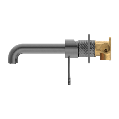 Nero Opal Wall Basin/Bath Mixer 120mm Graphite NR251907A120GR