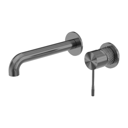 Nero Opal Wall Basin/Bath Mixer Separate Back Plate 160mm Graphite NR251907B160GR