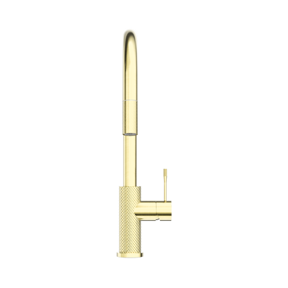 Opal Pull Out Sink Mixer With Vegie Spray Function Brushed Gold