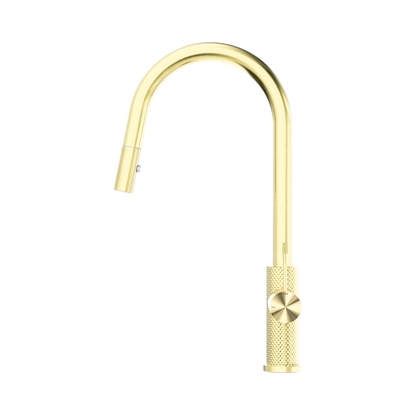 Opal Pull Out Sink Mixer With Vegie Spray Function Brushed Gold