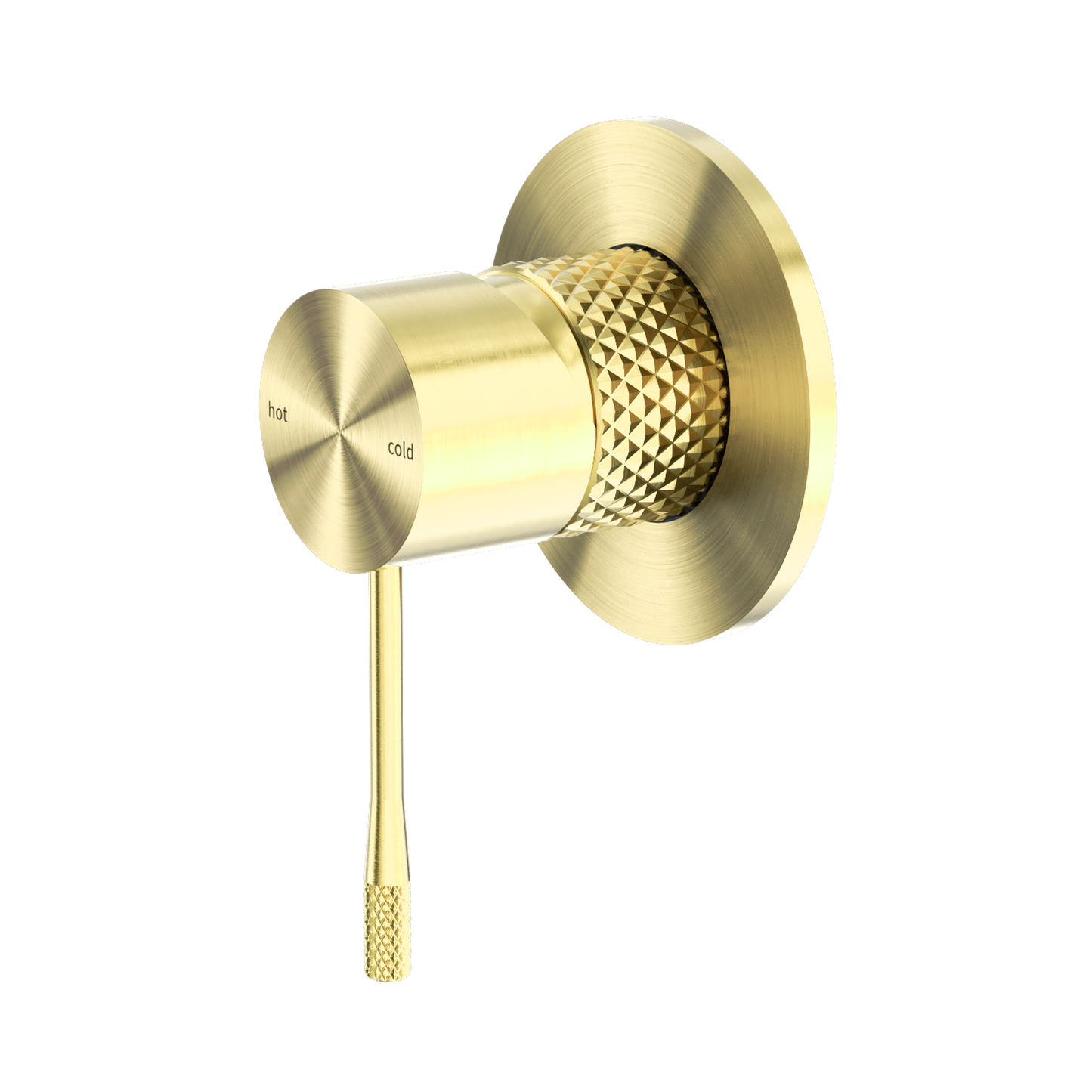 Opal Shower Mixer 80mm Plate Brushed Gold