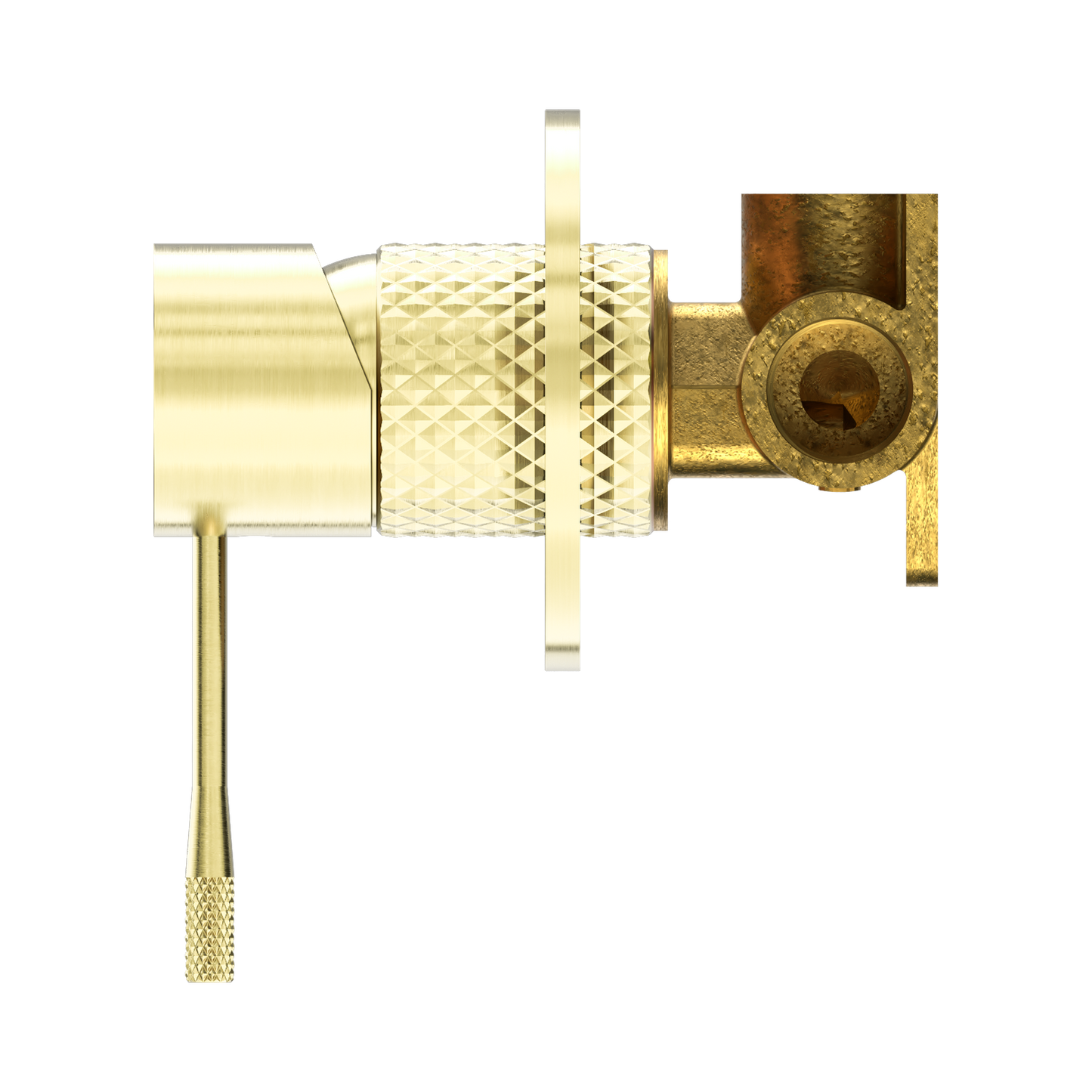 Opal Shower Mixer 80mm Plate Brushed Gold