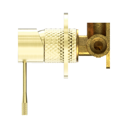 Opal Shower Mixer 80mm Plate Brushed Gold